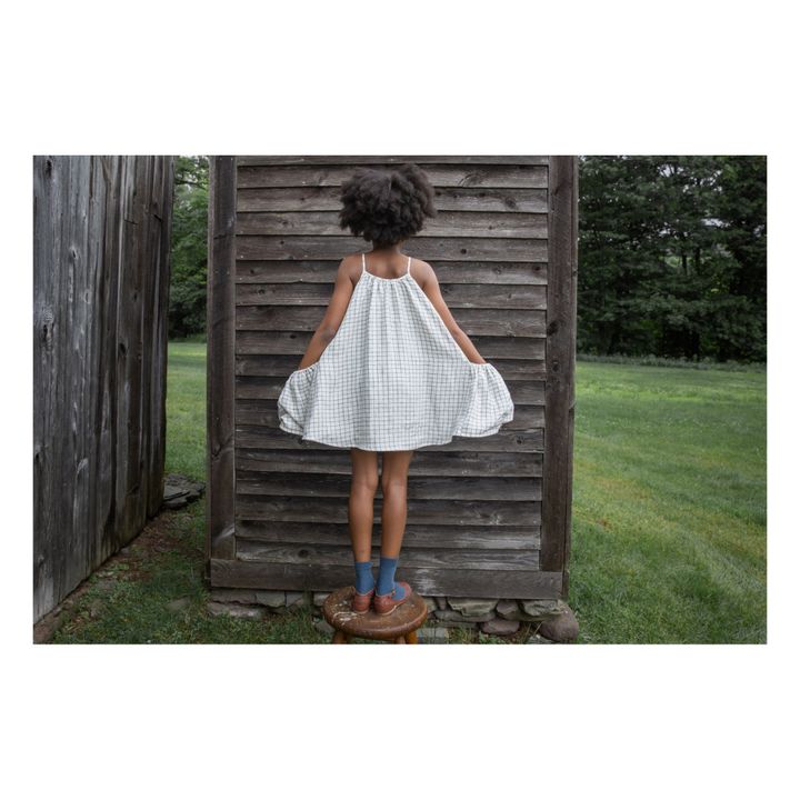 Soor Ploom - Prim Checked Linen Dress - Ecru | Smallable