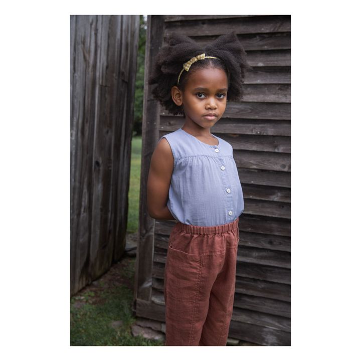 Soor Ploom - Clova Organic Cotton Top - Blue | Smallable