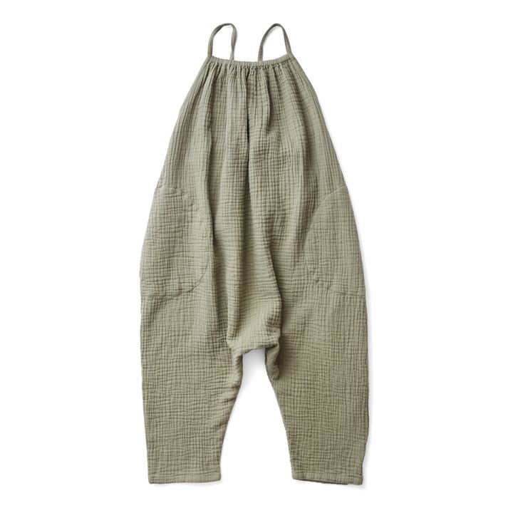 Soor Ploom - Ines Cotton Muslin Jumpsuit - Olive green | Smallable