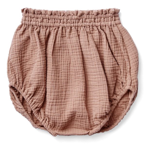 Soor Ploom - Lottie Organic Cotton Muslin Bloomers - Dusty Pink