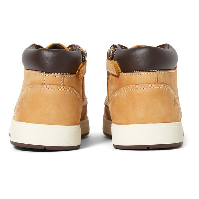 David Square Suede Sneakers Camel