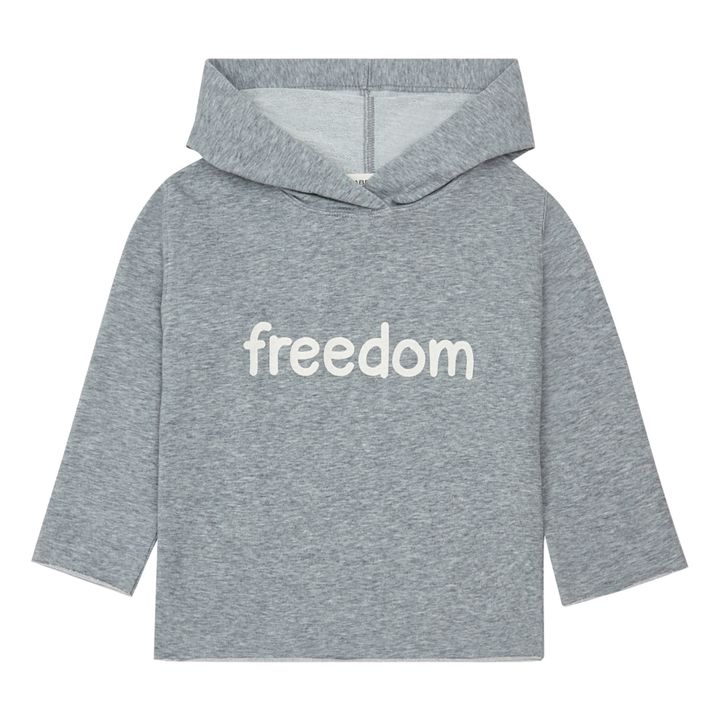 Hoodie Freedom  Grau Meliert- Produktbild Nr. 0