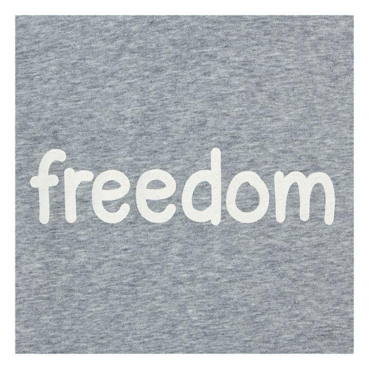 Hoodie Freedom  Grau Meliert- Produktbild Nr. 1