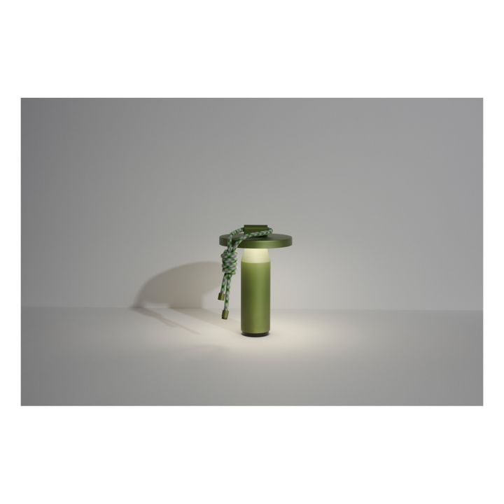 Quasar Tischlampe ohne Kabel | Grünolive- Produktbild Nr. 5