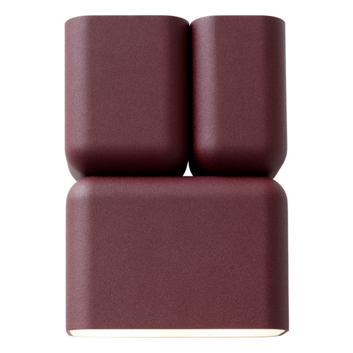 Tabata LN10 Metal Wall Light | Burgundy- Product image n°0