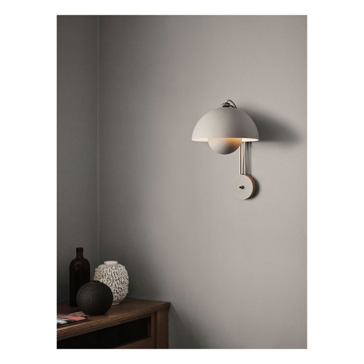 Flowerpot VP8 Wall Light | Light grey- Product image n°2