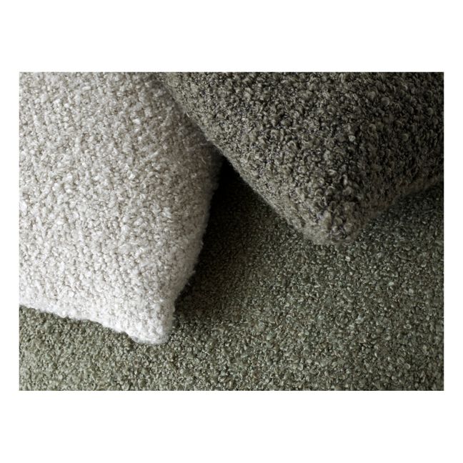 Cuscino Collect, in morbido laniccio | Beige- verde