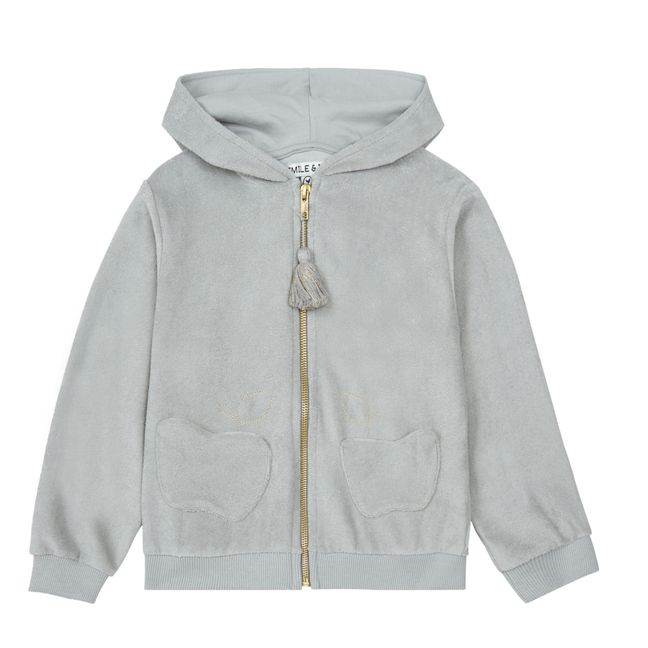 Zip-Up Terry Cloth Hoodie - Emile et Ida x Smallable Exclusive Grey