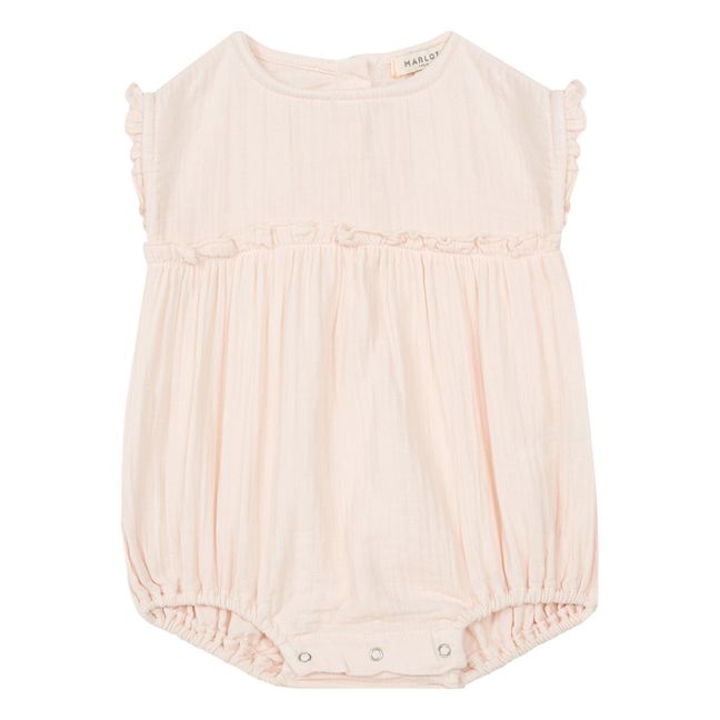 Cotton Muslin Romper - Marlot x Smallable Exclusive - Pale pink