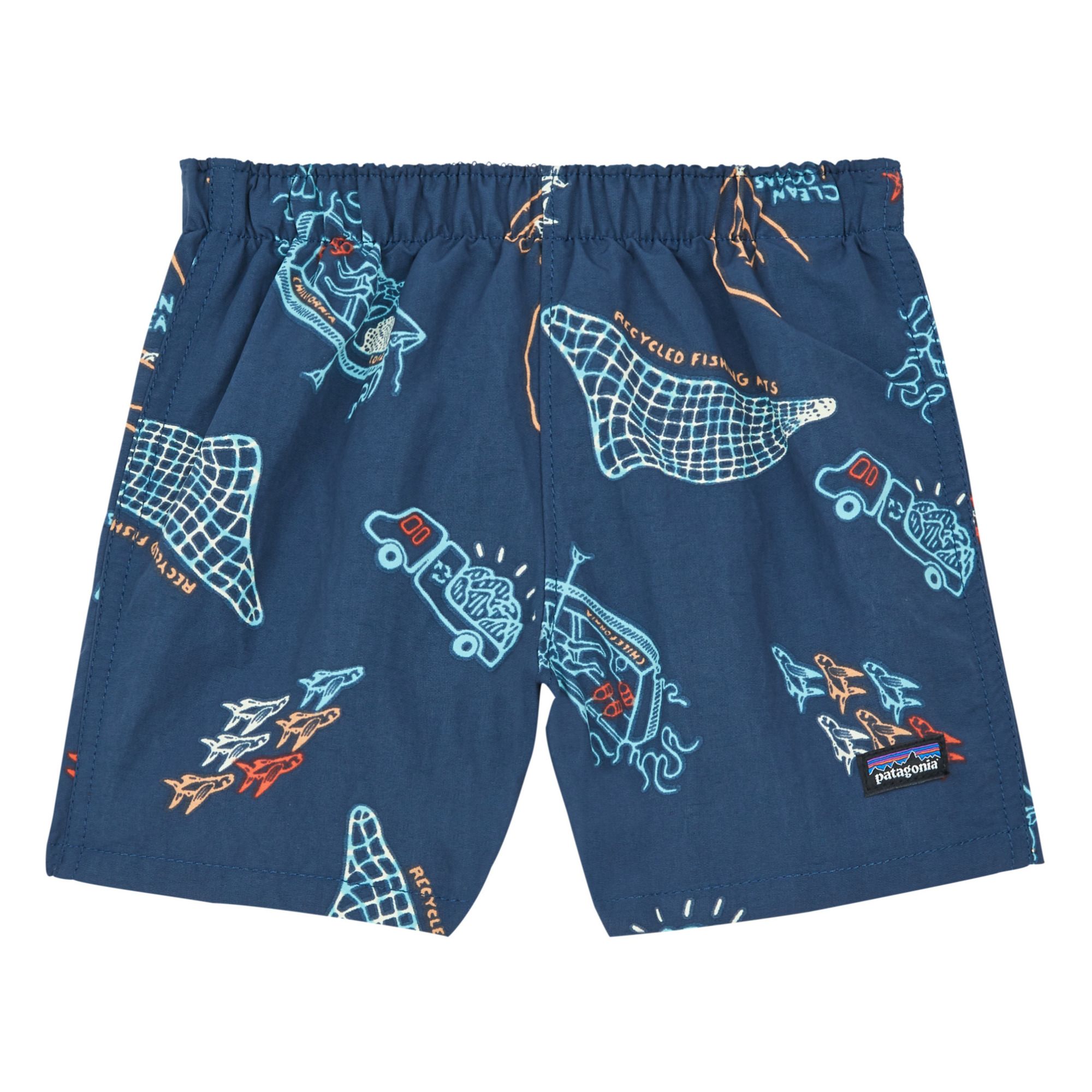Recycled Polyamide Swim Trunks Navy 