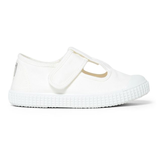 Baskets Scratchs Sandalia Tira Lona | Blanc