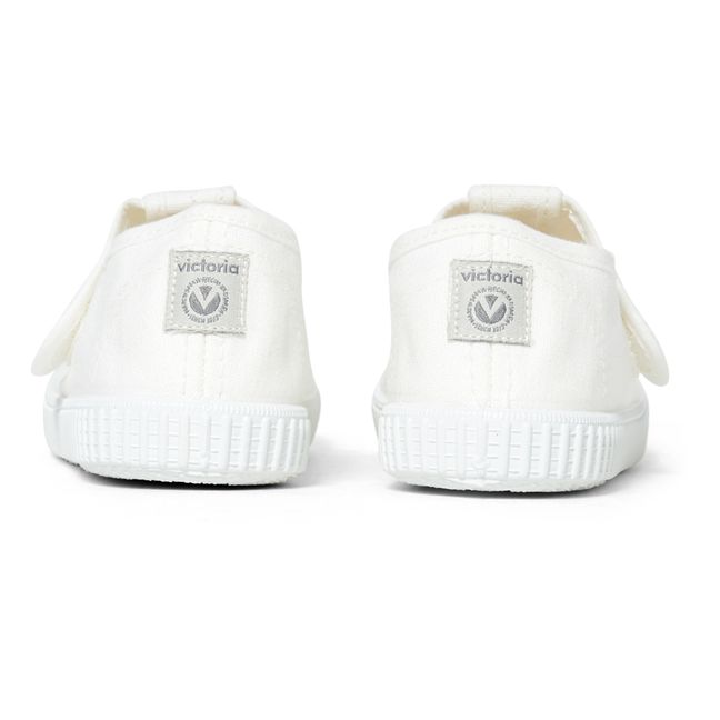 Sneakers Scratch Sandalia Tira Lona | Bianco