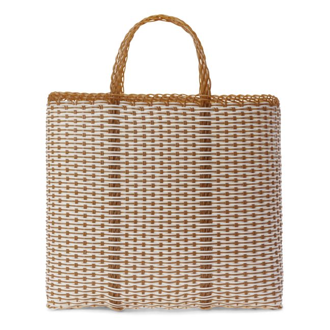 Cabas Trama Bicolor L | Tabac