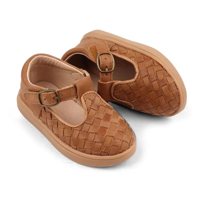 Woven T-Bar Sneakers | Natural
