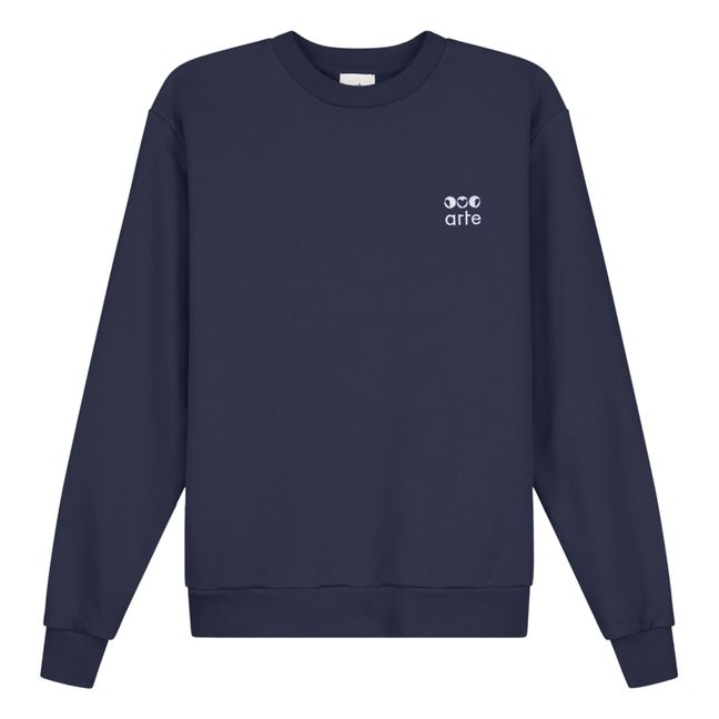 Classic Logo Sweatshirt Blu marino