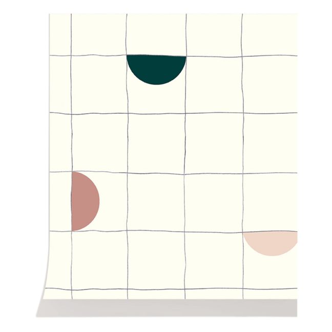Papier peint Lune | Vert émeraude