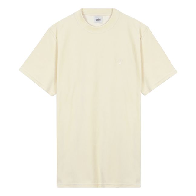 Terry Cloth T-shirt Cremefarben