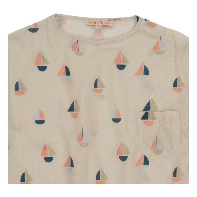Sailor Organic Cotton Voile T-shirt Crudo