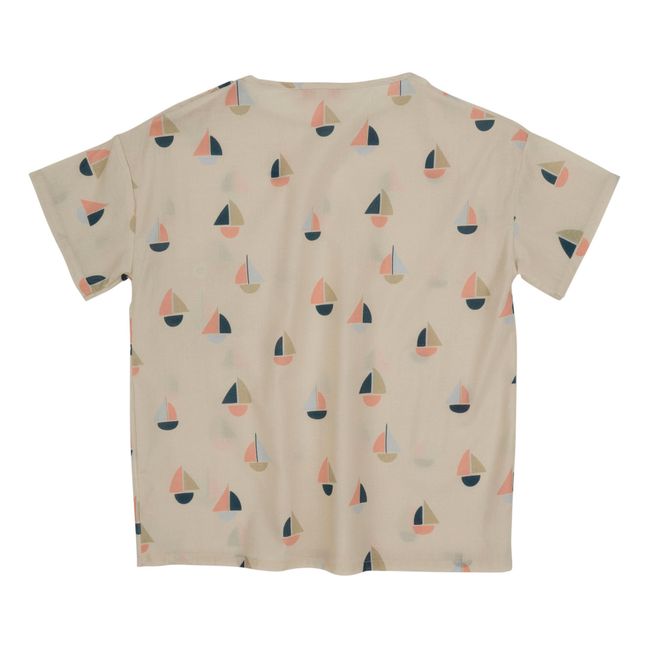 Sailor Organic Cotton Voile T-shirt | Ecru