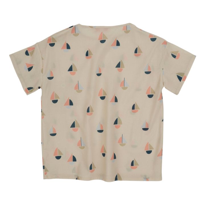 Sailor Organic Cotton Voile T-shirt | Ecru- Product image n°5
