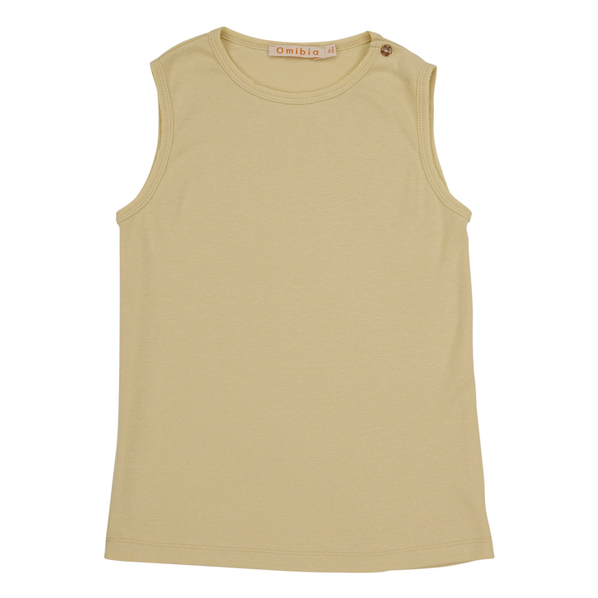 Sky Organic Cotton Tank Top Vanilla Omibia Fashion Children - Smallable