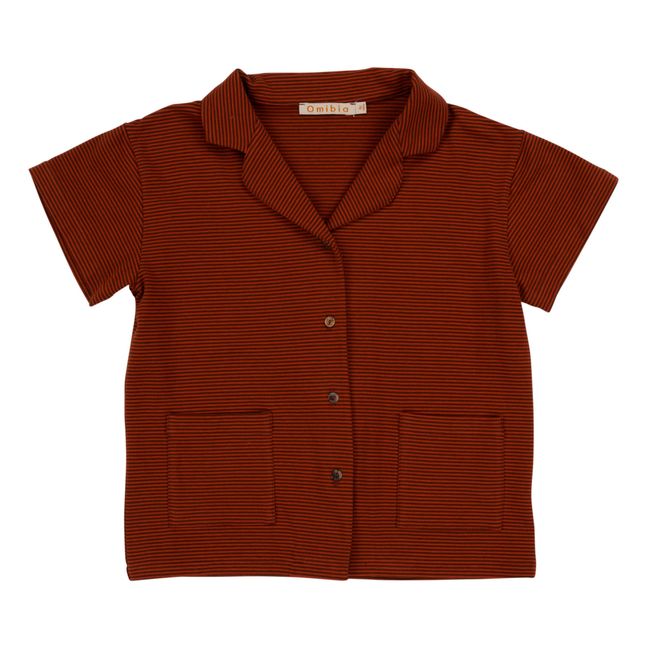Miro Organic Cotton Jersey Shirt Ruggine