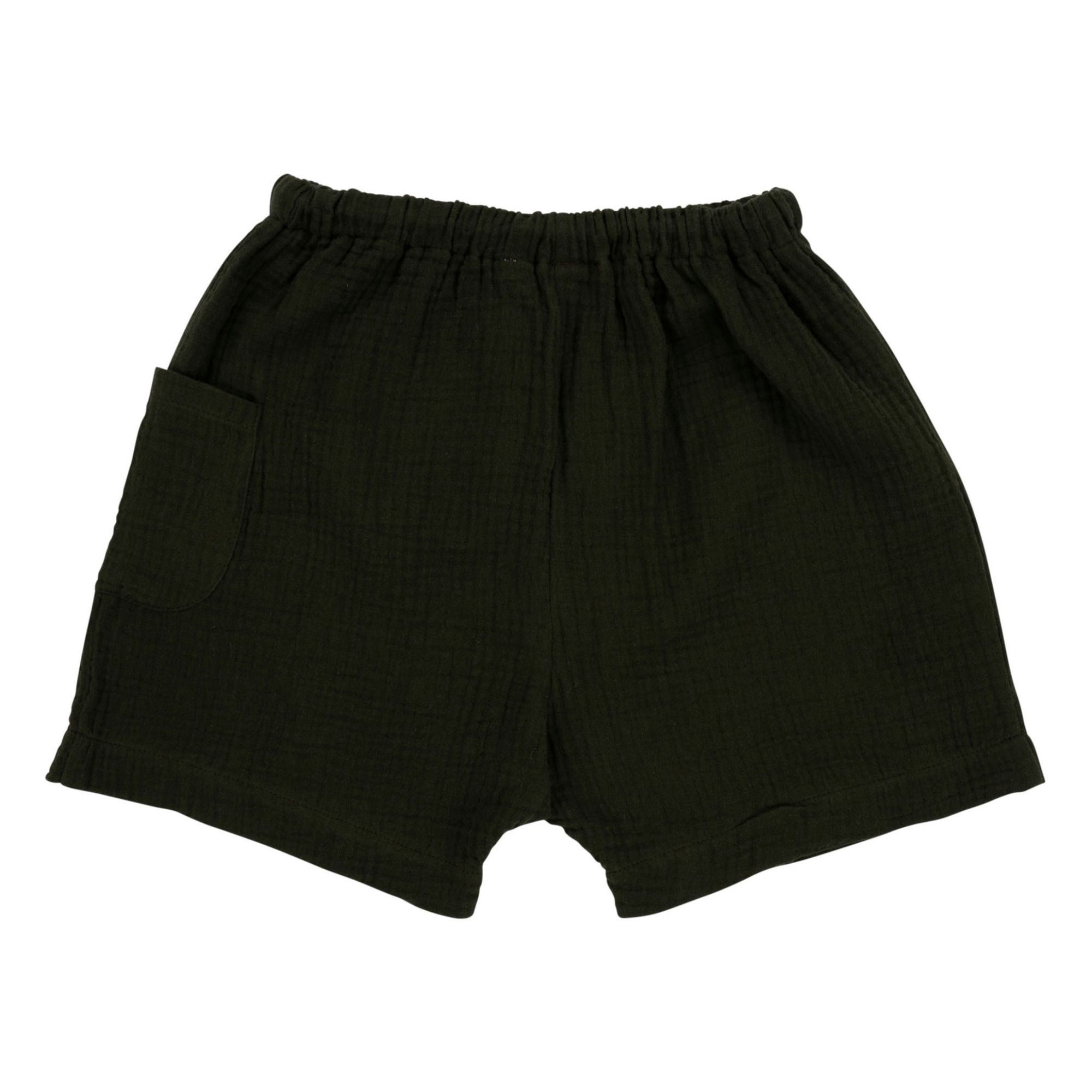Ellis Organic Cotton Muslin Shorts Dark 