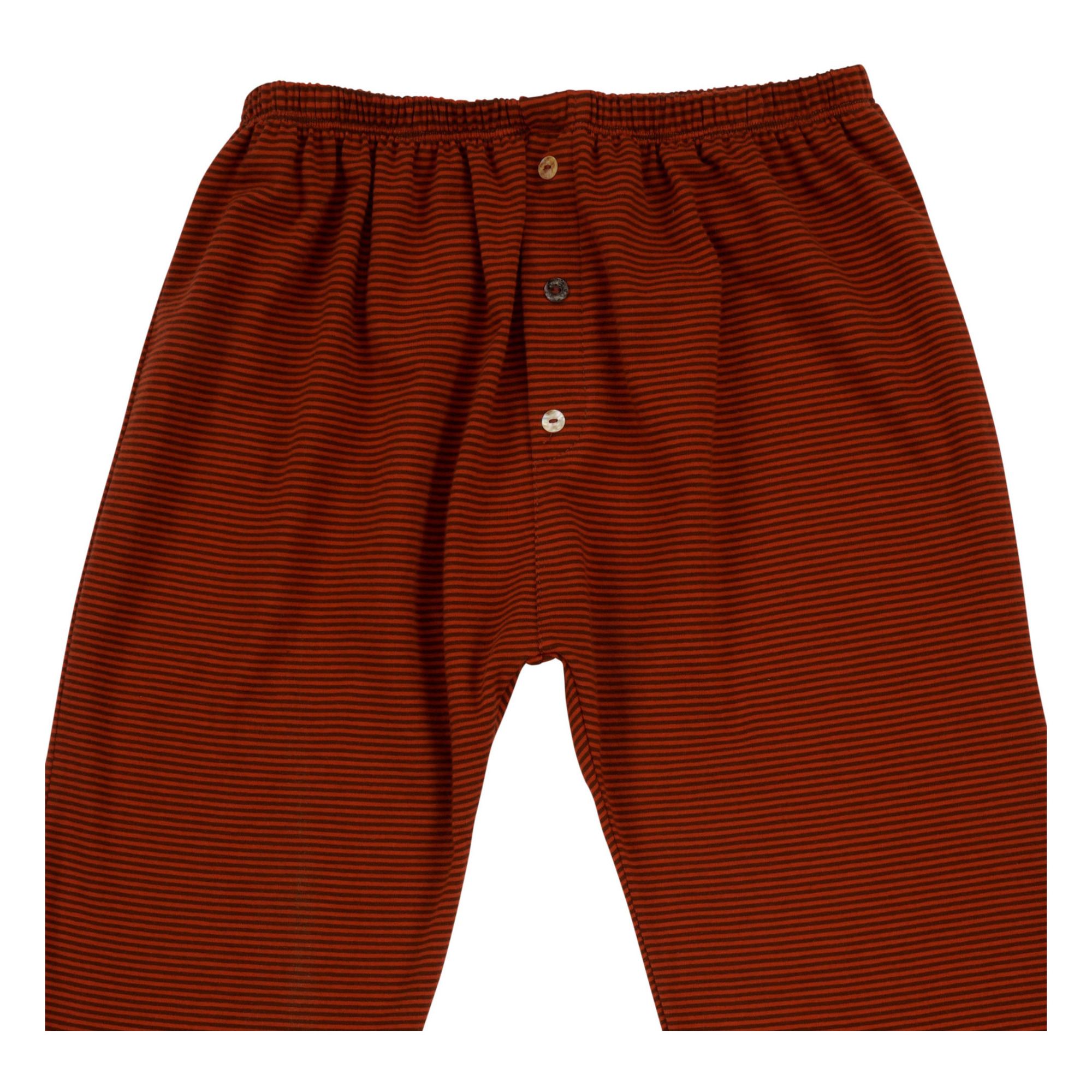 Billy Organic Cotton Jersey Harem Pants Rust- Product image n°2