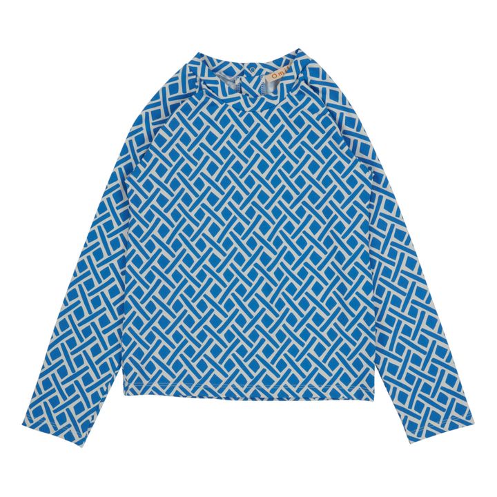 Camiseta protección solar Anti-UV de poliamida orgánica Natica Azul- Imagen del producto n°0