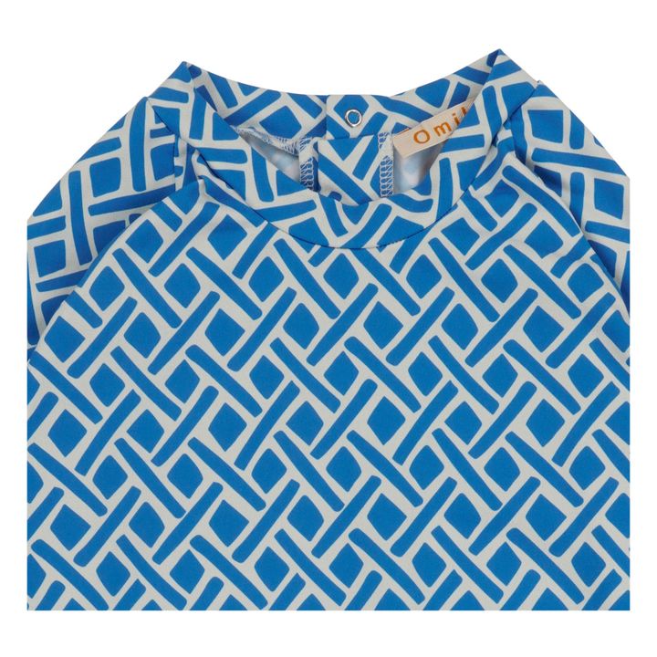 Camiseta protección solar Anti-UV de poliamida orgánica Natica Azul- Imagen del producto n°5