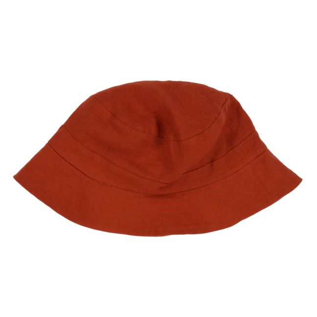 Francis Organic Linen Hat Ruggine