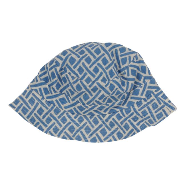 Francis Organic Linen Hat Blu