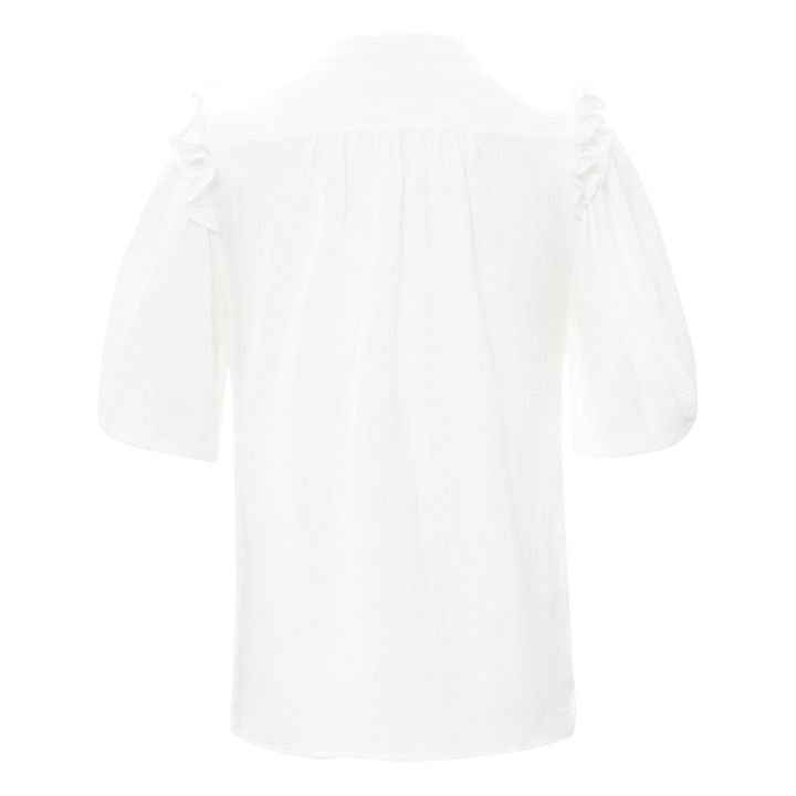 Blusa Harriet gasa de algodón Blanco- Imagen del producto n°10