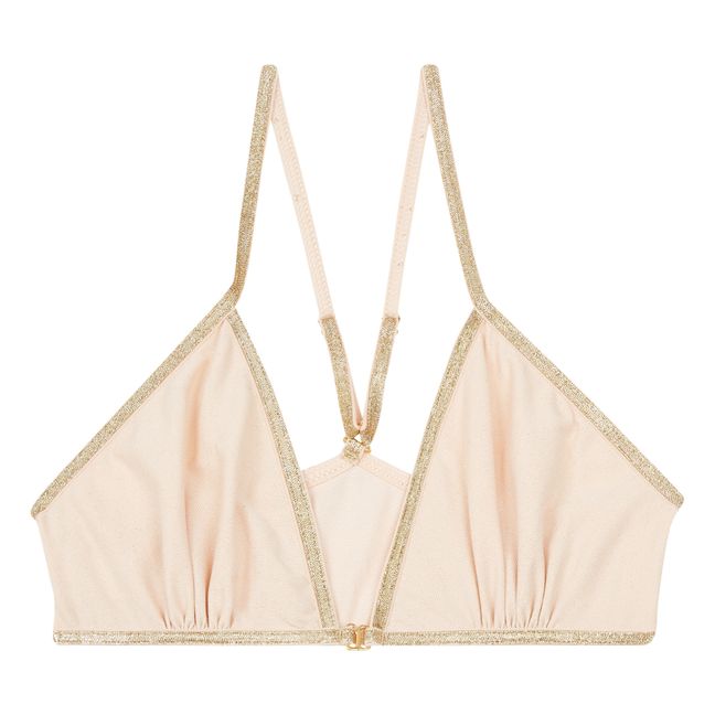 Angèle Sparkly Crop Top | Dusty Pink