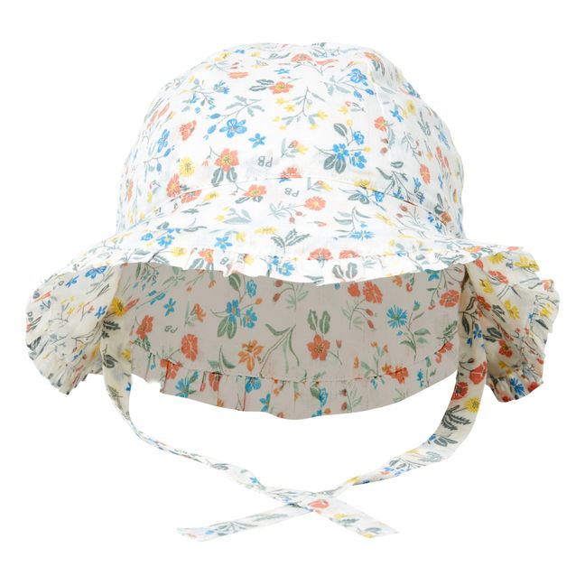 Flower Print Baby Bucket Hat Rosa