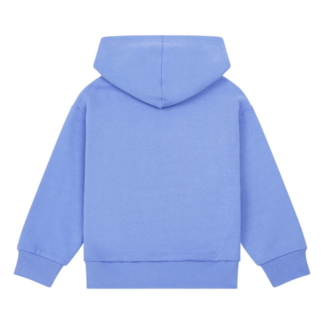 Sudadera con capucha de algodón orgánico Azul