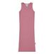 Long Organic Cotton Ribbed Dress Dusty Pink- Miniature produit n°0