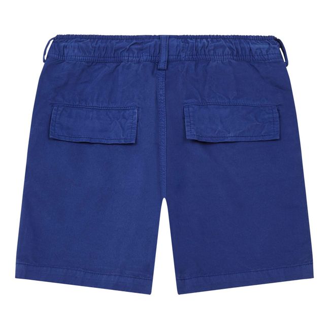 Adjustable Waist Shorts Blu marino