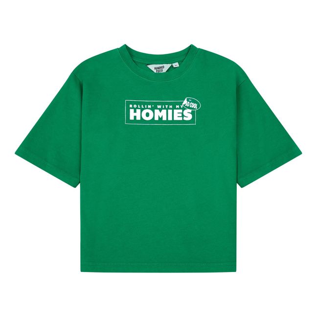 T-Shirt Oversize, in cotone biologico Verde