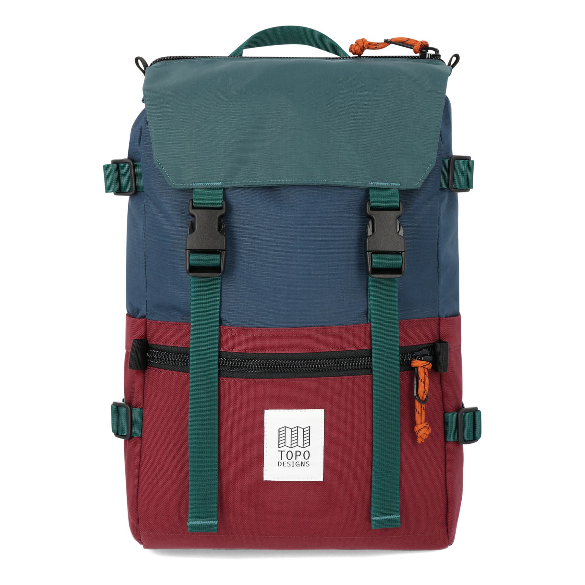 Rover Pack Classic Recycled Nylon Backpack | Burgunderrot- Produktbild Nr. 0