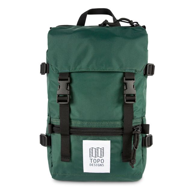 Rover Pack Mini Recycled Nylon Backpack Verde bosque