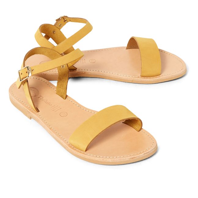 Sandales Andréa - Collection Femme Jaune moutarde