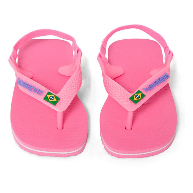 Baby Brasil Logo II Flip Flops Pink