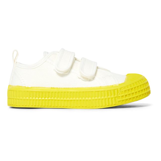 Star Two-Tone Velcro Sneakers Yellow