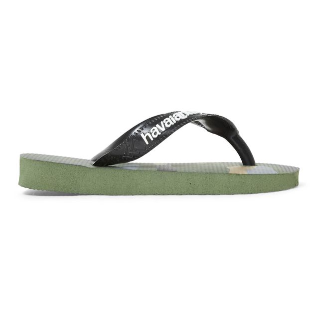 Tongs Top Camouflage | Vert kaki