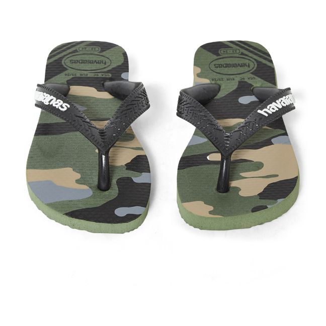 Tongs Top Camouflage | Vert kaki