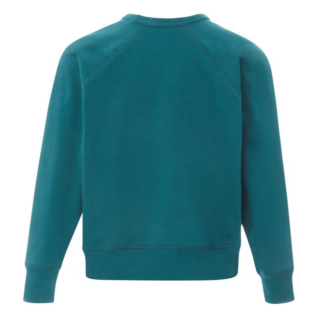 Hendrix Sweatshirt - Sœur x Smallable Exclusive Smaragdgrün
