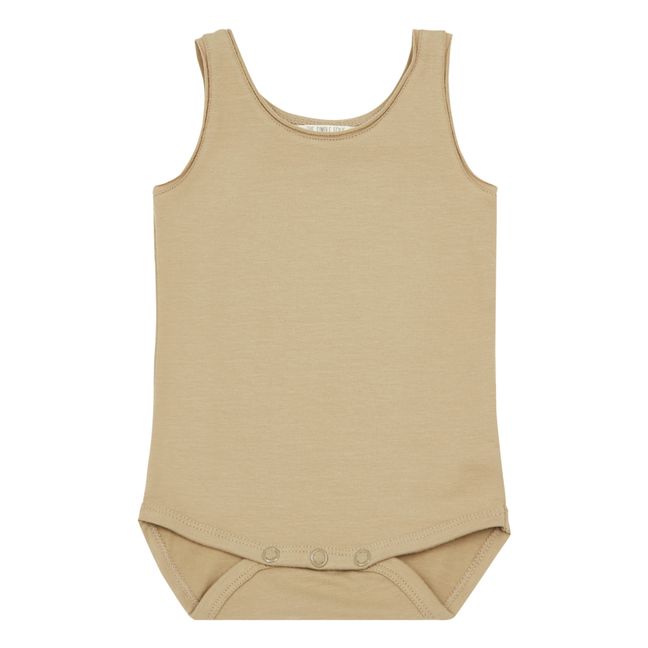 Organic Cotton Baby Bodysuit Sabbia