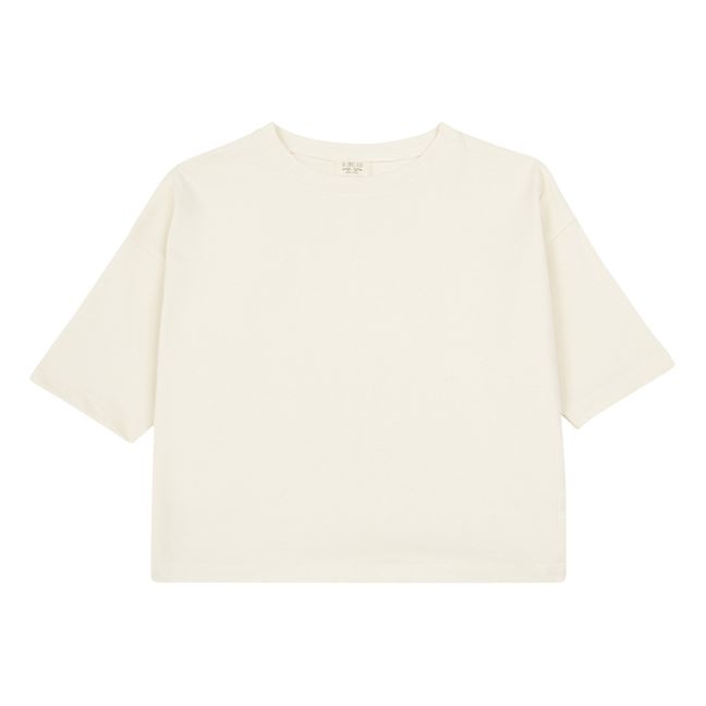 Camiseta oversize de algodón orgánico | Crudo