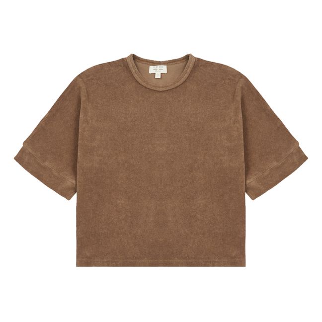 T-Shirt Eponge Coton Bio Oversize Taupe